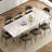 62.9" To 94.4" Sintered Stone Expandable Dining Table Set, Easy To Assemble-1051256815-1051411455