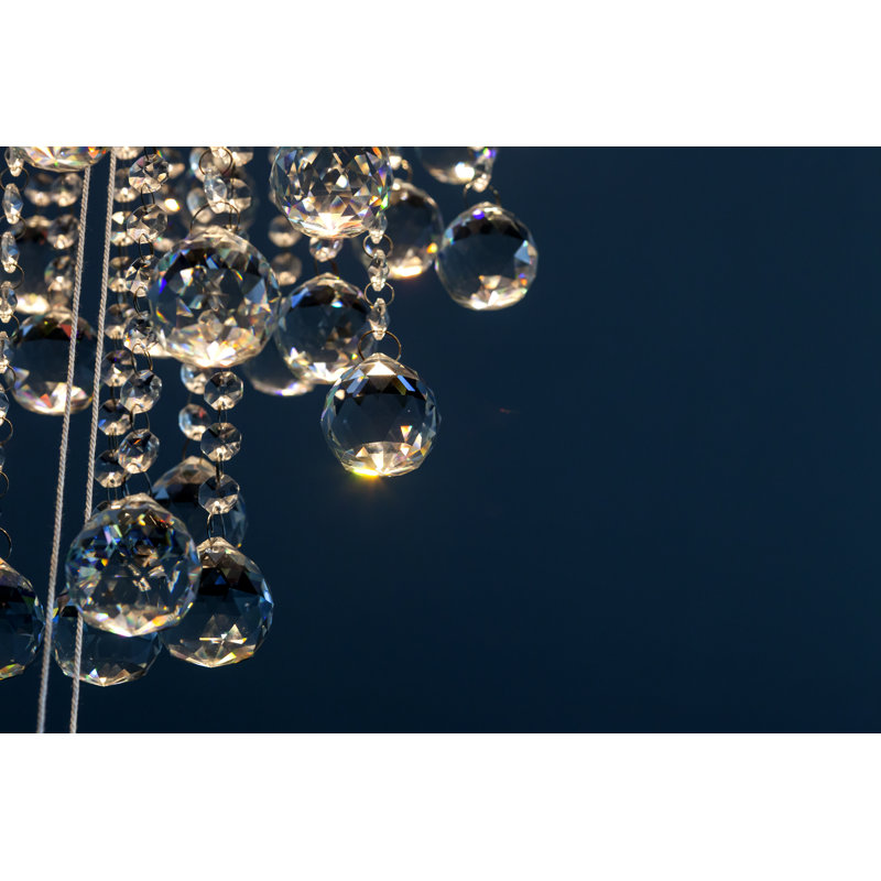 Lighted Crystal Chandelier by Aj_OP - Wrapped Canvas Print, 61cm H x 91cm W x 3.8cm D