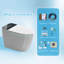 Toilette intelligente sans réservoir avec bidet intégré, siège de toilette bidet une pièce, chasse d'eau automatique, siège chauffant, eau chaude et sèche, température réglable, télécommande