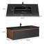 Meuble-lavabo simple mural 47,24 po avec plateau en résine