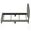 Structure de lit plateforme tapissier