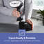 GEEPAS 2-in-1 Handheld Clothes Steamer 400ml Tank 1500W