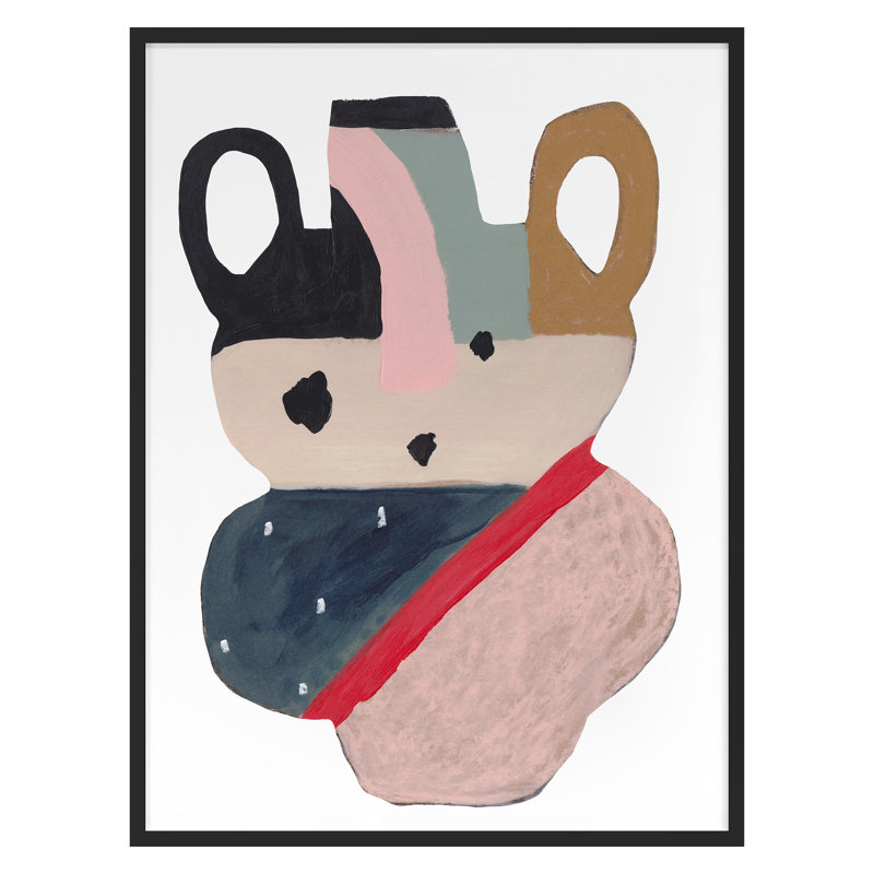 Vessel 2 Print by Katie Straus, 27" H x 20" W x 1.25" D, Black Framed