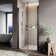 31.5'' - 33'' W x 72'' H Pivot Shower Door with Clear Tempered Glass