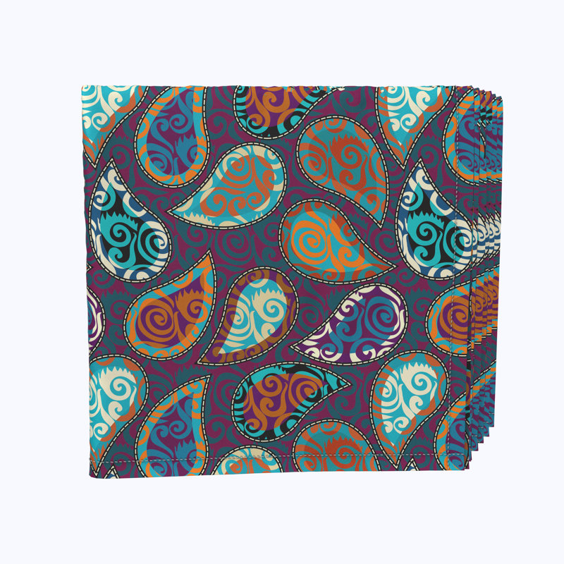 Polyester Abstract Square Napkin