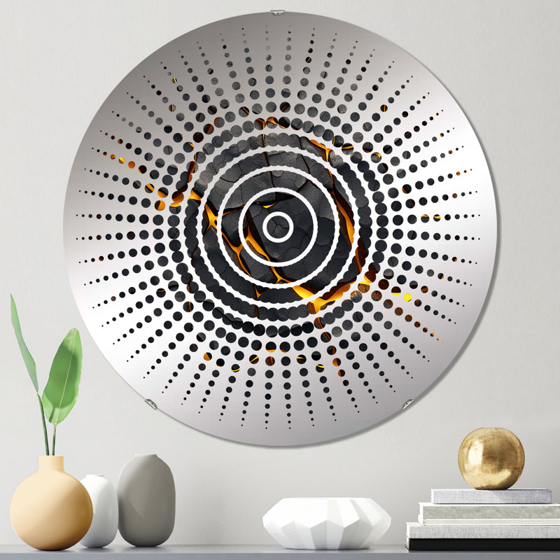 Lemnos - Miroir mural Sun Circles, 23,6 po x 23,6 po