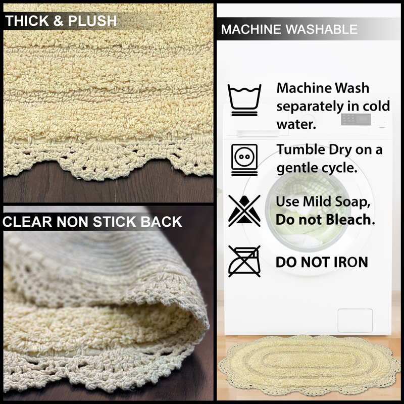 Crouseville Bath Rug, Light Yellow