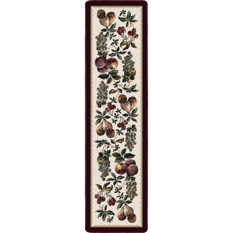 Alminus Fruit Medley Opal Garnet Lattice Area Rug
