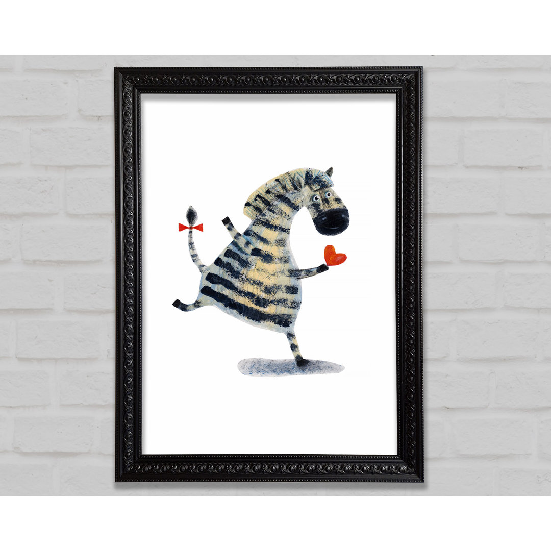 Tanzender Zebra Liebe - Druck