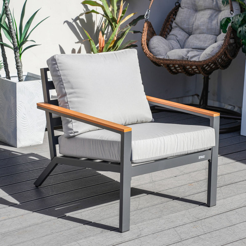 Chaise d'extérieur en aluminium William