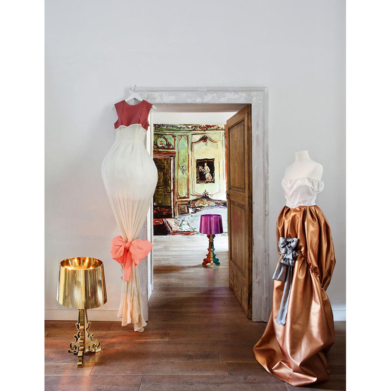 Bourgie Table Lamp, Gold