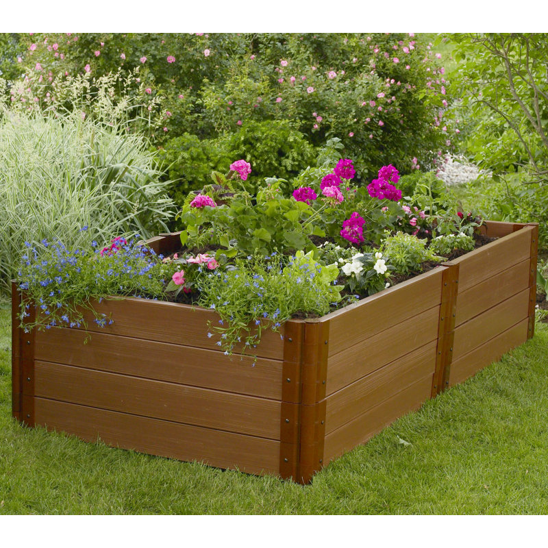Lit de jardin surélevé en plastique 4 pi x 8 pi