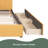 Upholstered Daybed With 2 Storage Drawers Twin Size Sofa Bed Frame No Box Spring Needed, Linen Fabric-1420736317