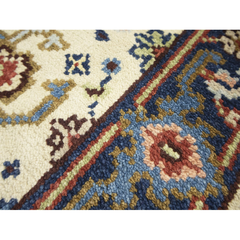 Tapis de couloir oriental crème Tribal, Tapis de couloir 2 pi 6 po x 23 pi 3 po