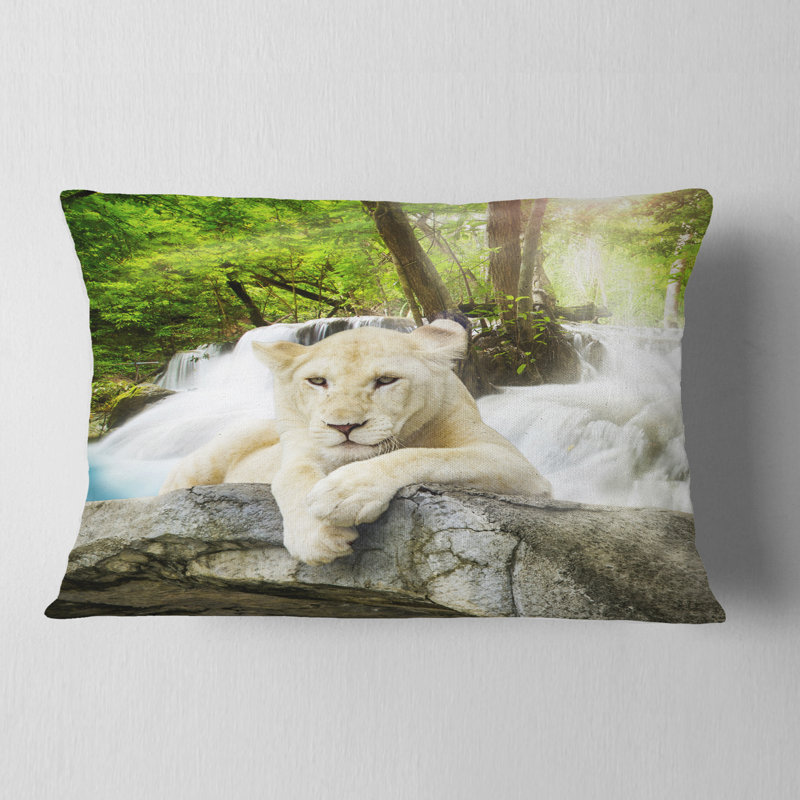 Coussin White Lion
