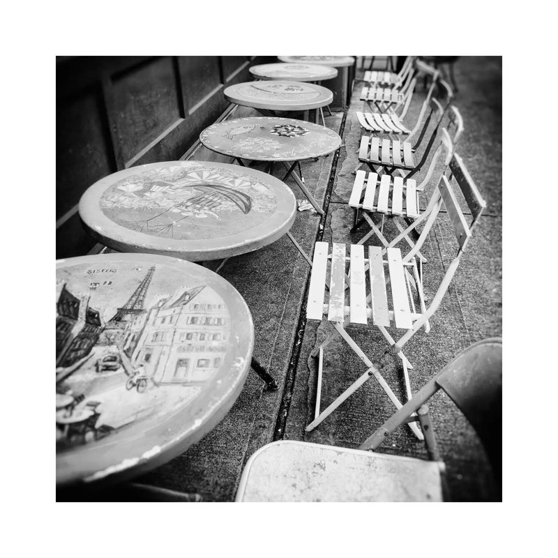 Bistro by MScottPhotography - Wrapped Canvas Print, 45.72 cm H x 45.72 cm W x 3.175 cm D