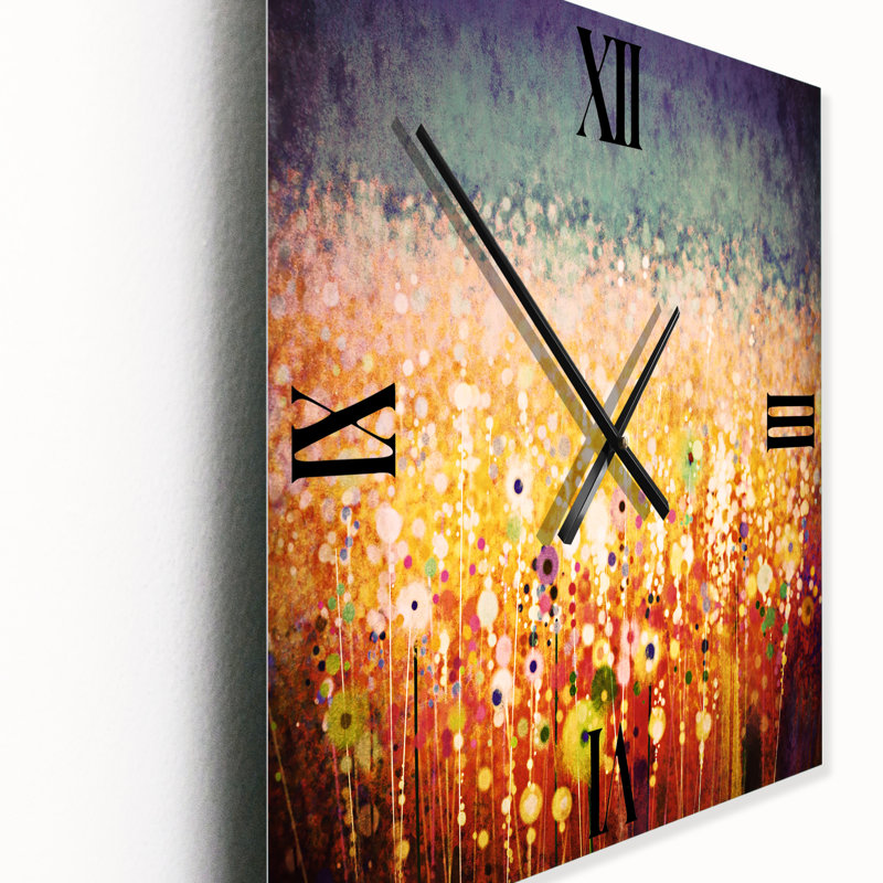 Horloge murale abstraite, Moyen