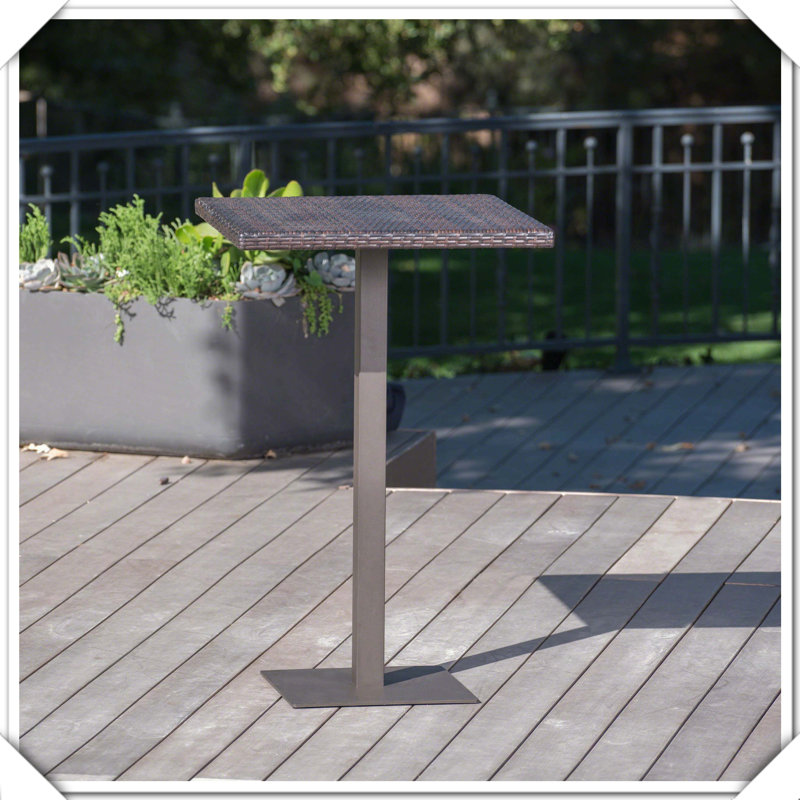 Rattan Square Bar Table Practical Durable Stylish Functional Compact Comfortable Chic Versatile