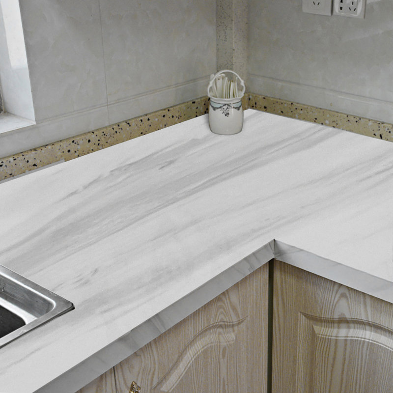 Marble Waterproof Oilproof Self Adhesive Wall Paper for Countertop