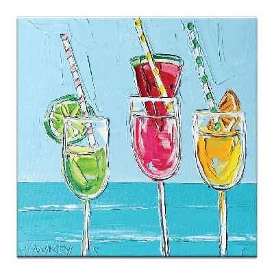 Beach Girls And Fizz by Highland Dunes - Painting on Canvas