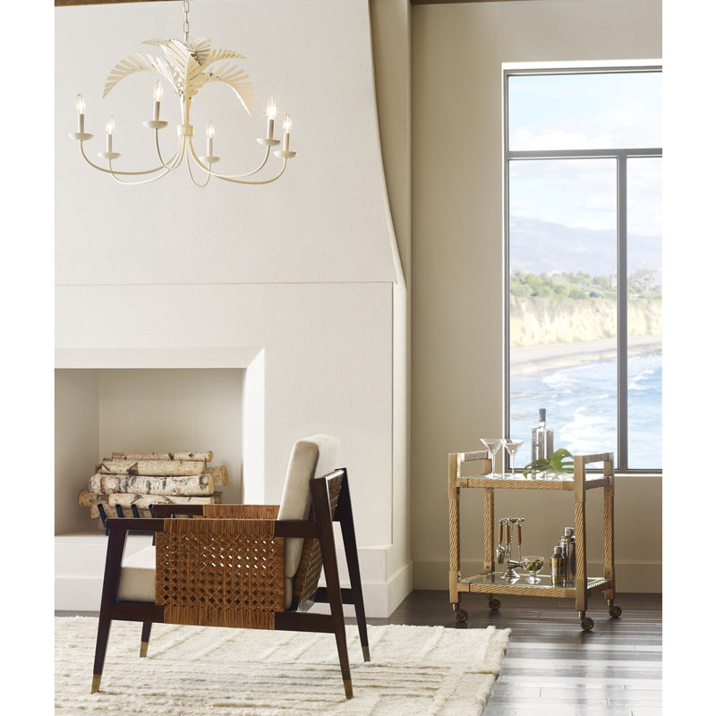 Royal 6 - Light Chandelier, White