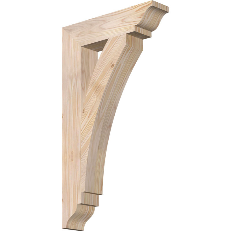 Support traditionnel Thorton, Douglas (lisse), 28"H x 3.5"W x 16"D