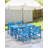 HDPE Patio Dining Set, 5-Piece Outdoor Table And Chairs With Umbrella Hole, Modern Outdoor Dining Set For 4, HDPE Outdoor Patio Furniture Dining Sets For Deck, Poolside, Porch-1997996349