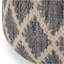 Pouf rond Edgeley - gris / naturel-1390562286