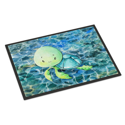 Tapis de porte extérieur anti-dérapant sea tortue Lebron