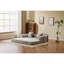 Canapé au sol, canapé à compression, canapé-lit au sol convertible avec accoudoirs à dossier, coussin en futon confortable, tissu chenille, pour la chambre du salon (GRIS CLAIR)-130176668