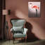 Flamant rose avec bottes crépues-662300892