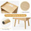 39.9cm W Solid + Manufactured Wood Bedside Table
