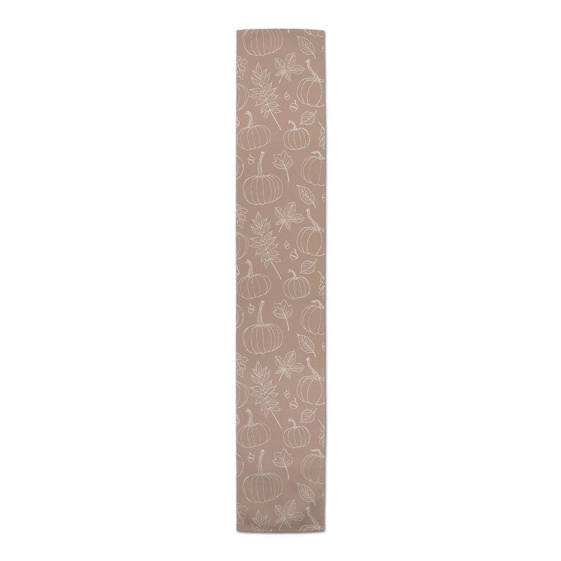 Chemin de table, 90 po x 16 po, Rose cendré