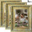 Cadre photo mural 3 pièces 5 "x 7" doré antique-134389916-134389918-134389920