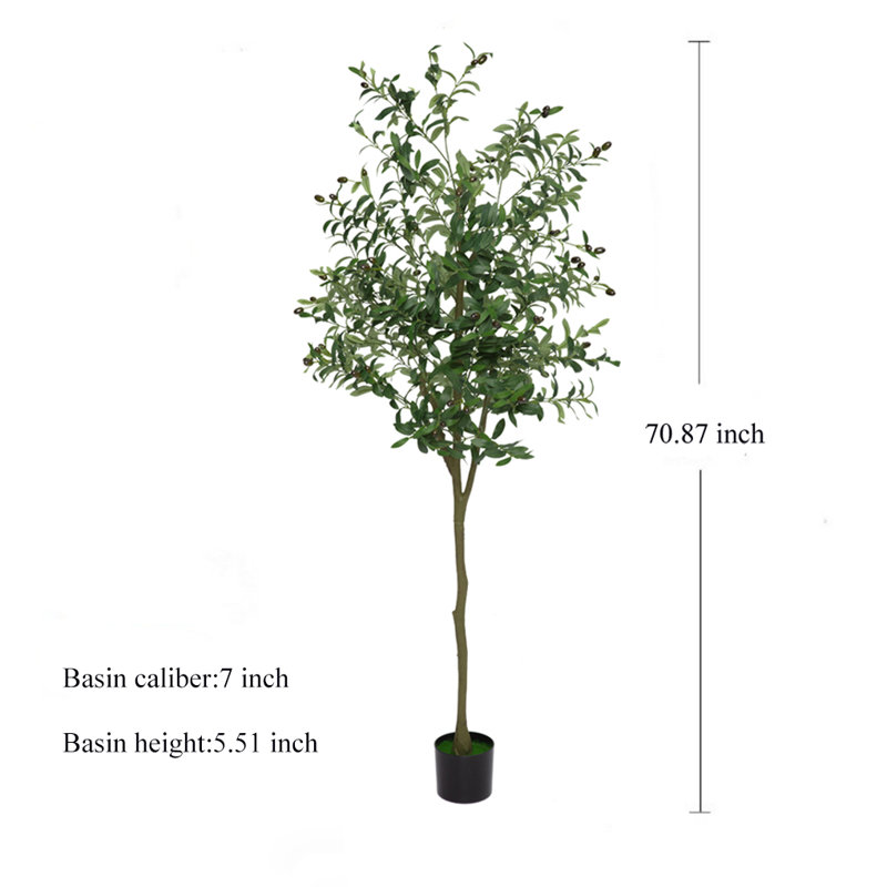 Faux Olive Tree Tree, 70.87" H