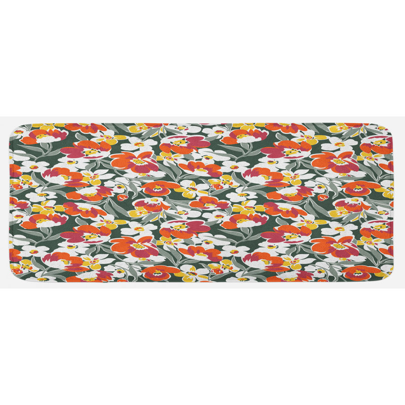 Tapis de cuisine multicolore aux couleurs vives