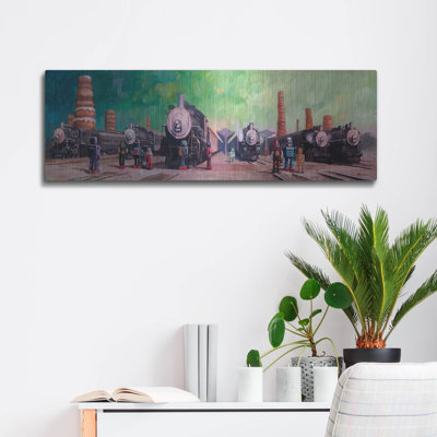 Trainyard' by Eric Joyner, Metal Wall Art