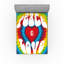 Ensemble de 2 drap-housse Ambesonne Party des années 70 Groovy Hippie Rainbow-106745503