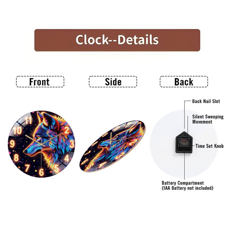 Horloge murale 12 po