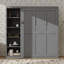 Grand lit escamotable compact avec rangement-405095198