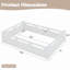 Lit plateforme double pleine grandeur avec garde-corps pleine longueur, base de lit double à profil bas, sans sommier tapissier, blanc-1122789976-1122789977