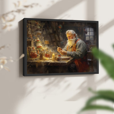 Chirstmas Art-CDXXXIX -Framed Print - Restickable