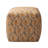 Yinka 17.5" Pouf - Vintage Ochre Vintage-Inspired Motif Accent Pouf Ottoman-1448350634