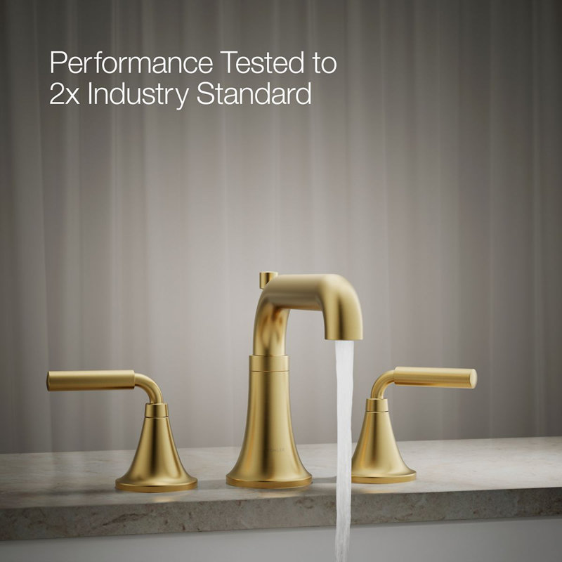 Tone Bath Faucet Trim With Diverter Spout, Brushed Gold