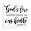 God's Love Romans 5:5 - Wrapped Canvas Print-1344386087