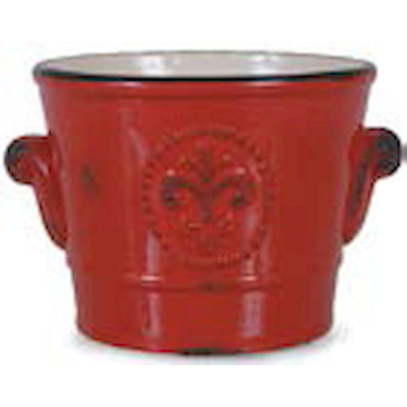Pot de fleurs en céramique Waites Dolomite, H 5,5 po x l 8,12 po x P 8,12 po