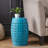 LILAC 12" Accent Side Table, Cylindrical Design End Table For Living Room, Family Room, Or Entryway, Industrial Style,Coffee Side Tables For Indoor Outdoor, Blue Color-1644407826