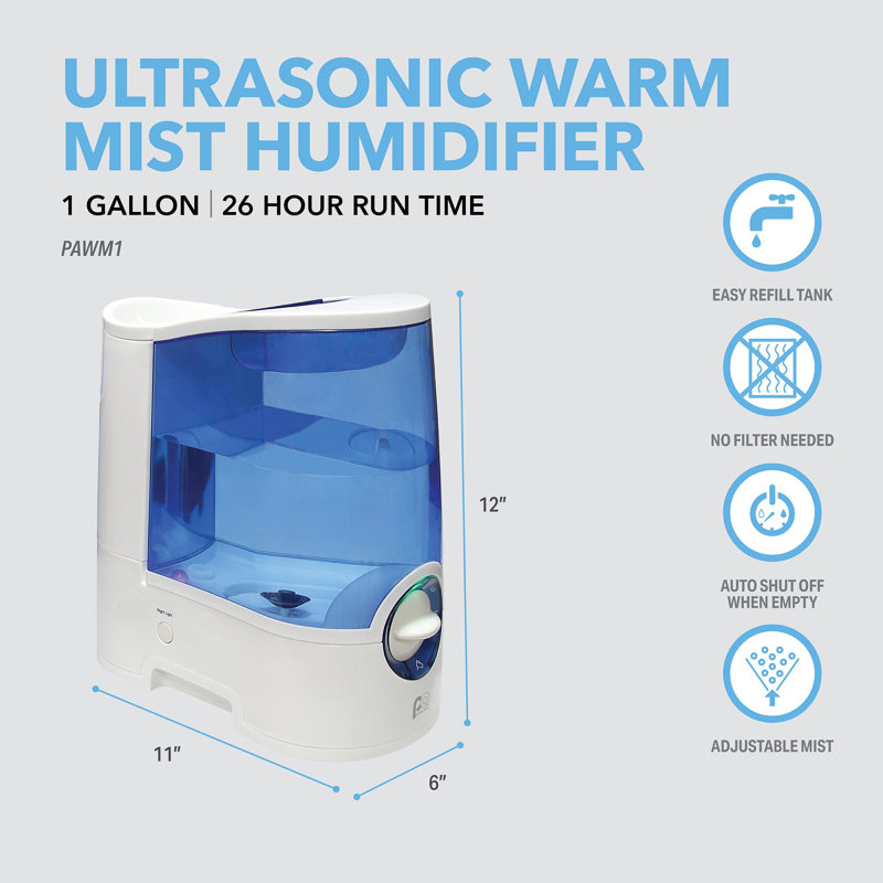 Perfect Aire 1 gal 322 Sq Ft Mechanical Humidifier