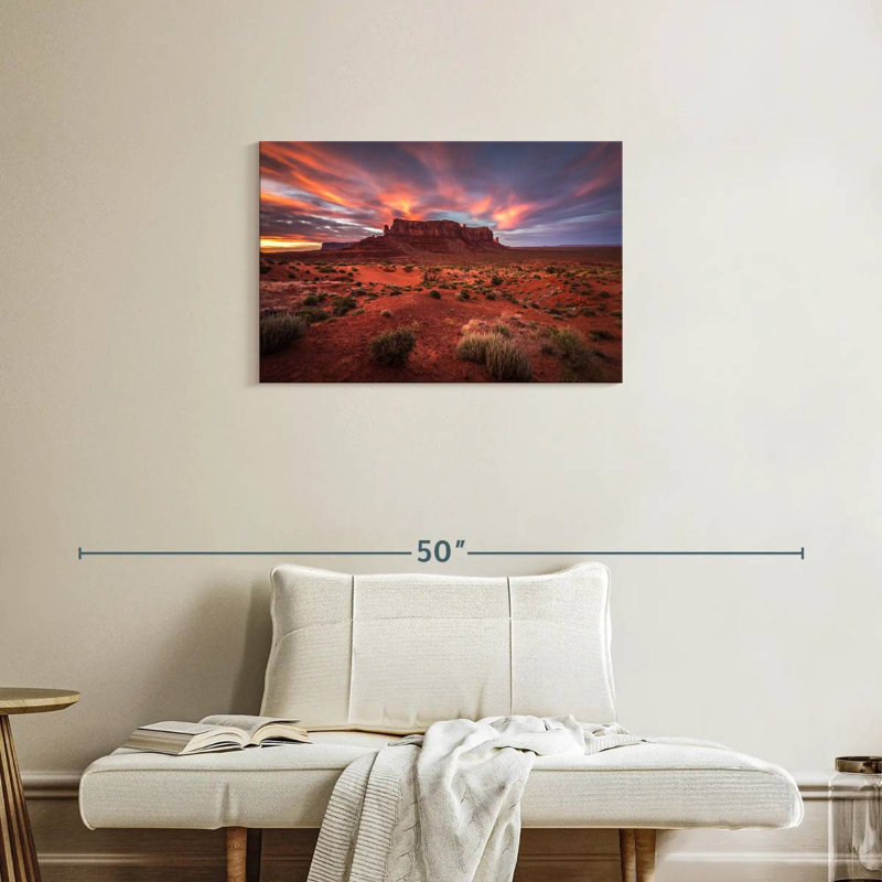 Alvord Sentinel Mesa At Sunset, 20" H x 30" W