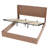 American Design King Bed Frame With Lift Storage, Double Hydraulic Rod Lifting, Flying Wing For Beauty Style Exquisite Headboard Design, Overall Corrugated